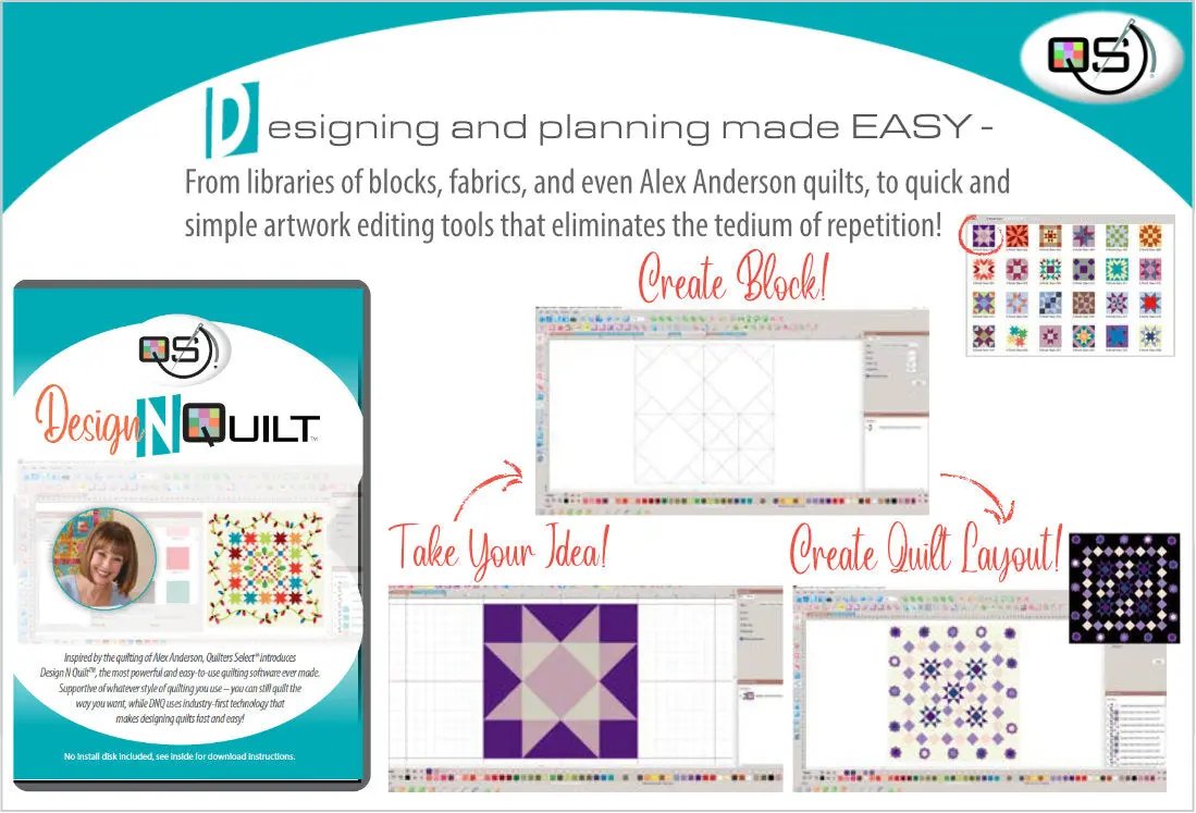 Quilters Select Design N Quilt Software - Image 3
